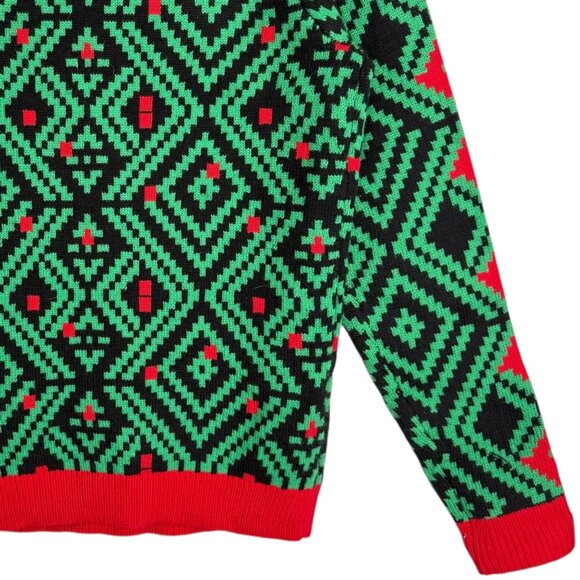 Jolly Sweaters Women's Llama Christmas Sweater Size M Sunglasses Red Collar NWOT - Picture 7 of 9